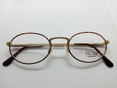 VILLAGE 4(6241) por MARCOLIN ITALY345 RETRÔ/ANTIGO OURO/marca/âmbar ÓCULOS - Imagem 1 de 4