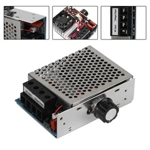 AC 110-220V 10000W SCR Motor Speed Controller Volt Regulator Dimmer Thermostat A - Picture 1 of 10