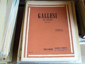 400421559036 partiture Antonio Gallesi 20 studi : per oboe - Foto 1 di 1