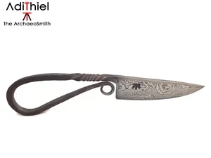 K_01d Damascus Steel Nomadic KNIFE - Picture 1 of 3