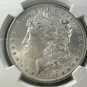 1884 O Morgan S$1 MS 64 NGC MS64 Near Gem BU - Picture 1 of 13