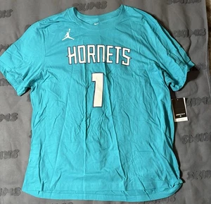 Jordan NBA Charlotte Hornets Lamelo Ball #1 Shirt Size 2XL - Picture 1 of 3