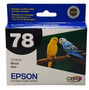 Genuine Epson 78 T078120 Black Ink cartridge Sealed EXP 03/2009 - Picture 1 of 8