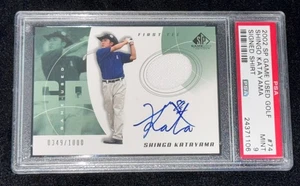Shingo Katayama "Japan Golf Tour MVP" 2002 Upper Deck SP RPA Rookie Card PSA 9 - Picture 1 of 4