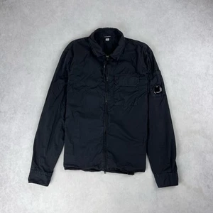 Sobrecamisa CP Company Lente Cremallera Completa Chaqueta Mediana Azul Marino Abrigo Cazadora 4636 - Imagen 1 de 4
