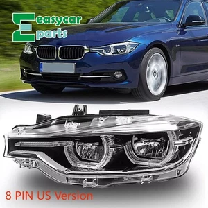 Silver Edge Headlight LH w/o AFS for 2016-2018 BMW 320i 328d 330i 340i 7419629 - Picture 1 of 15