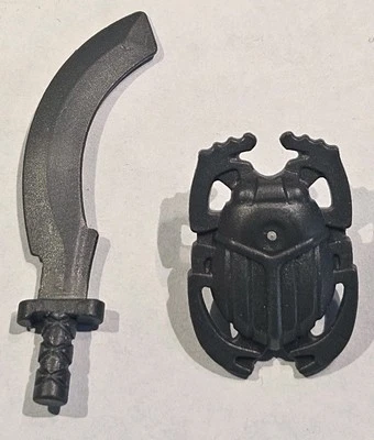 Lego Pharaohs Quest Escudo Escarabajo y Hoz Lote Para Minifigura Anubis Guard Foto 1 de 4