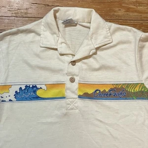 Vintage OP Ocean Pacific Polo Shirt Sunwear Hawaiian Beach Surf 70s 80s Skate - Picture 1 of 9