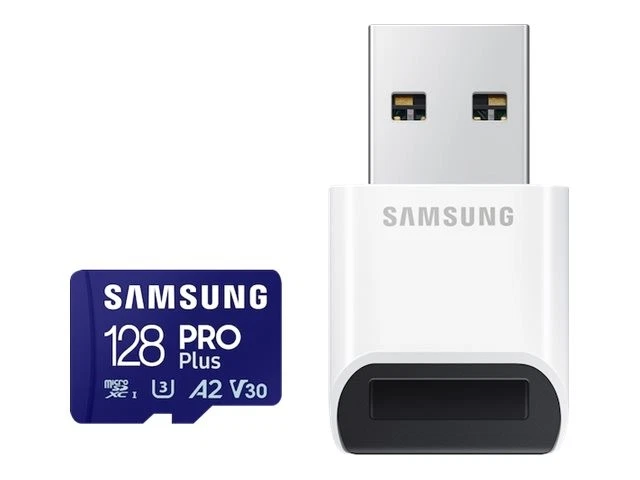 Samsung PRO Plus microSD Memory Card 128GB (2023) USB Card Reader incluso 128 GB - Immagine 1 di 1