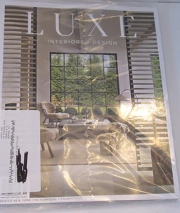 New Sealed LUXE INTERIOR DESIGN Magazine SEPTEMBER ~ OCT  2025 NY Hamptons Conn - Picture 1 of 2