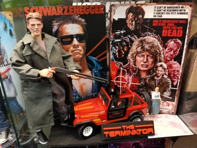 1/6 Figure Kyle Resse, Terminator,1,18 Diecast Jeep - Image 1 of 4