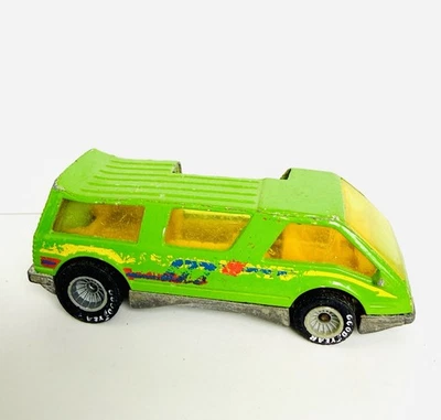 Hot Wheels Vintage 1985 Real Riders Dream Van XGW Lt. Green Gray Hubs Malaysia - Image 1 of 4