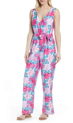 Mono sin mangas Vineyard Vines Kentucky Derby Run For The Roses mezcla de seda 8 Foto 1 de 4