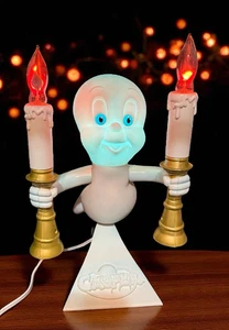 Vintage 1996 Trendmasters Casper The Friendly Ghost Candelabra In Box Halloween - Picture 1 of 24