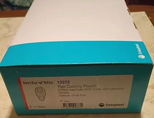 Coloplast 12272 Sensura Mio Flex 2-Piece Ostomy Pouches 2" Opening NEW 10 CT Box - Picture 1 of 4