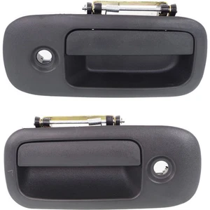 Exterior Door Handle For 2010-17 Chevrolet Express 3500 Set of 2 Textured Black - Picture 1 of 12