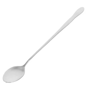 Cuchara mezcladora de mango largo de acero inoxidable cucharas para servir sopa asiática - Imagen 1 de 12