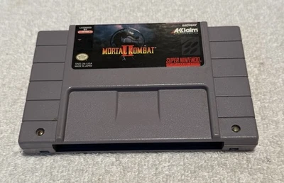Mortal Kombat II 2 (Super Nintendo SNES, 1994) Video Game Cartridge Tested Works - Image 1 of 3