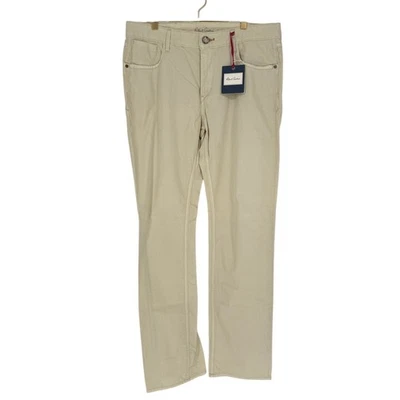 Мужские брюки Robert Graham CABO WABO классический крой натуральный крем; прямые штанины 34 - Изображение 1 из 4