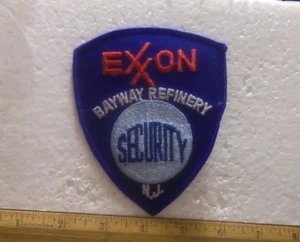 Exxon - Bayway Refinery - Security Embroidered Patch (NOS) - Picture 1 of 6