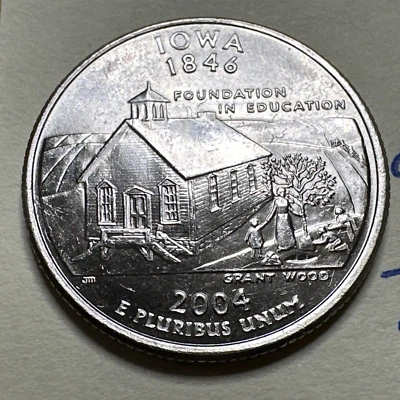 2004 D Iowa State Quarter 25c 9281N - Image 1 of 3