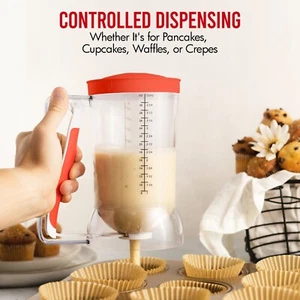 Dalup Enterprises Pancake Batter Dispenser 4 cup Capacity and BPA Free Plastic - Picture 1 of 3