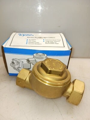 全新 Barnes & Jones No. 134S黄铜直蒸汽牵引器3/4英寸NPT — 第 1/4 张图片