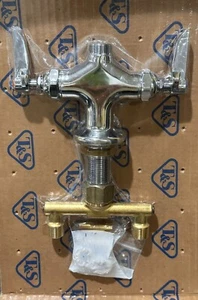 T&S Brass Double Pantry Faucet Base, Single Hole Base - Picture 1 of 6