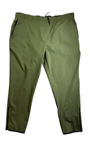 MSX Michael Straham Premium Wind Breaker Pants Gym Stretch Zip Ankle Olive XXL - Picture 1 of 8