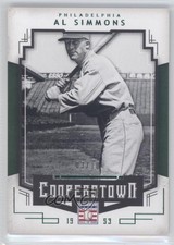 2015 Panini Cooperstown HOF Chronicles Green /10 Al Simmons #2 HOF