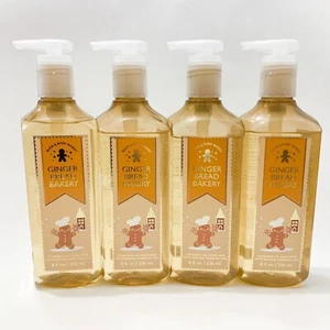 4-Pack Bath & Body Works GINGERBREAD BAKERY Cleansing Gel Hand Soap 8oz Each NEW - Picture 1 of 3