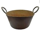 Primitive Farmhouse Copper Pot With Handles Hand Forged