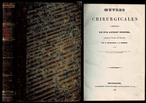 C1 MEDECINE Sir Astley COOPER - OEUVRES CHIRURGICALES 1835 Reliure d Epoque - Picture 1 of 1