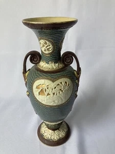 Jarrón antiguo, Doulton Lambeth, Mark V Marshall, doble mango - muy inusual c1890 - Imagen 1 de 14