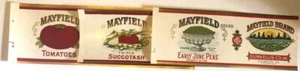 3 Different Mayfield Brand Vintage Tin Can Labels Gunn-Ellis Co. Richmond, Va. - Picture 1 of 4