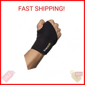 BraceUP Adjustable Wrist Wrap for Men and Women - Workouts Wrist Band, Carpal Tu - Picture 1 of 2