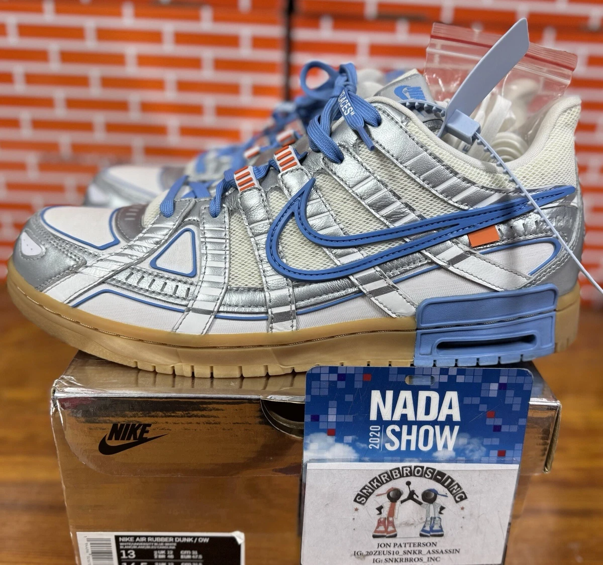 Nike Off-White x Air Rubber Dunk University Blue for Sale