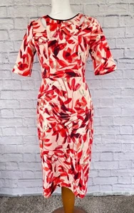Maggy London Damen drapiertes Midi Etuikleid Größe 4 - Bild 1 von 24
