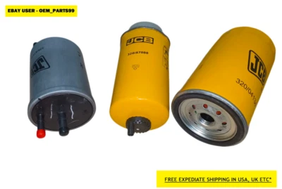 320/B4420 320/A7120 320/07394 GENUINE JCB WATER SEPERATOR FUEL OIL FILTERS (3 PC - Image 1 of 4