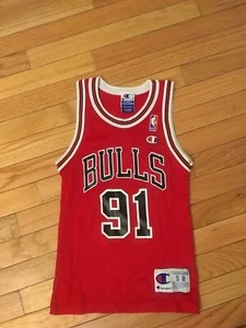 Dennis Rodman Chicago Bulls NBA Vintage Champion Jersey Youth Size S (8) - Picture 1 of 8