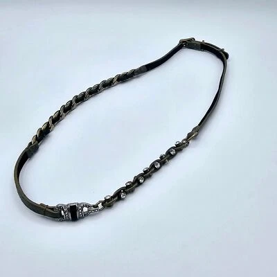 Collar con correa de cuero Chloe & Isabel estrás 19" Foto 1 de 4