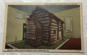 The Lincoln Cabin, Near Hodgenville, Kentucky. Postcard (B3) - Picture 1 of 2