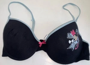 Vintage DISNEY INTIMATES Minnie Mouse BRA 36B Cotton Padded Underwire SHIPS2DAY - Picture 1 of 9