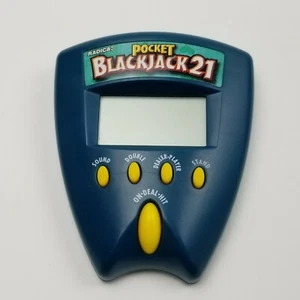 Radica Pocket Blackjack 21 Portable Handheld Electronic Travel Casino Card Game - Picture 1 of 5