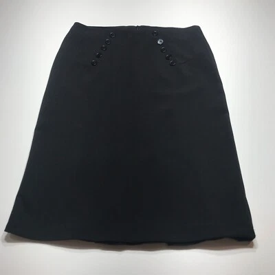 A. Byer Skirt Juniors Size 1 Black Sailor Straight w/ Kick Pleats at Back Hem - Image 1 of 4