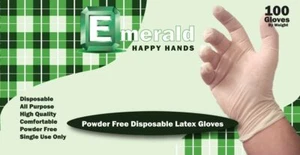 Happy Hands Powder Free Latex Gloves, Small, 5 mil, Box of 100 - Picture 1 of 1