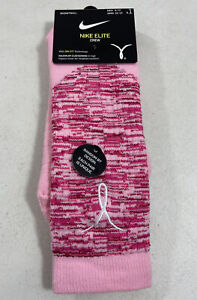 Nike ELITE CREW KAY YOW Breast Cancer Basketball Socks DA5063-616 Size 8-12