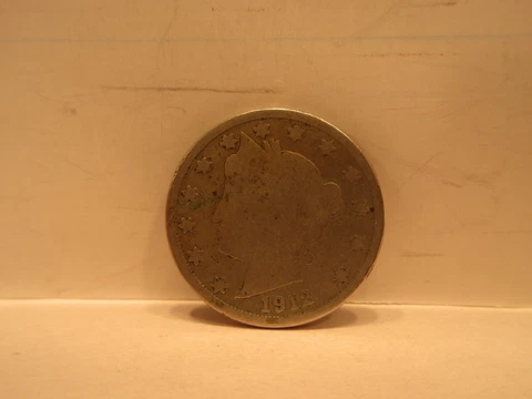 Error 1912 D Liberty V Nickel United States Coin US Currency Cuds Cover