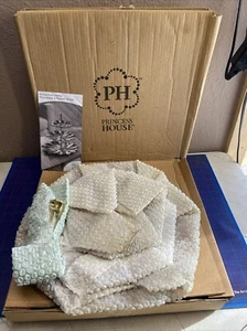 Princess House #4626 Holiday Red Poinsettia 3-Tiered Server Christmas - Picture 1 of 18