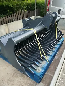 4-6 Ton Excavator Riddle Rake Bucket Lawn Rake - Picture 1 of 8